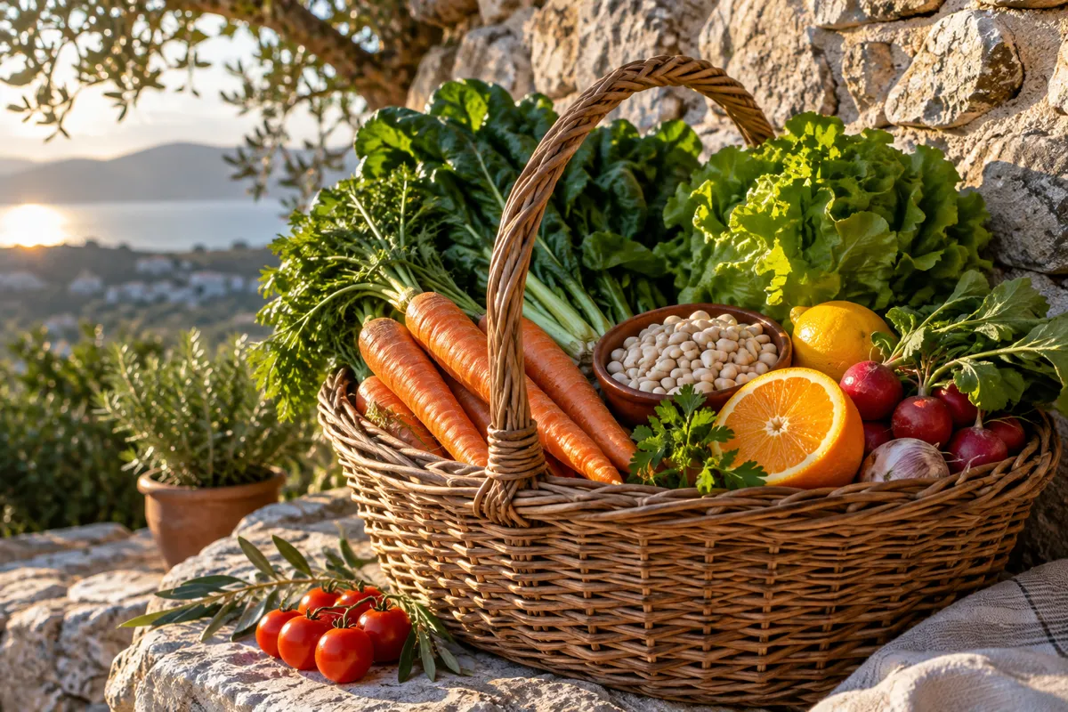 Ilustracija: Povrće u prehrani - prirodni izvori vitamina i minerala