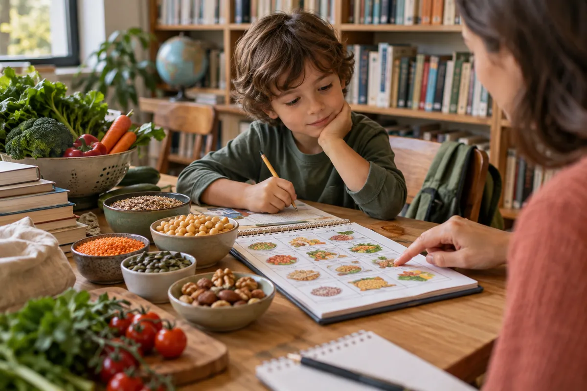 Ilustracija: ŠTO ZNAČI PRAVILNO PLANIRATI VEGETARIJANSKU PREHRANU KOD DJECE?