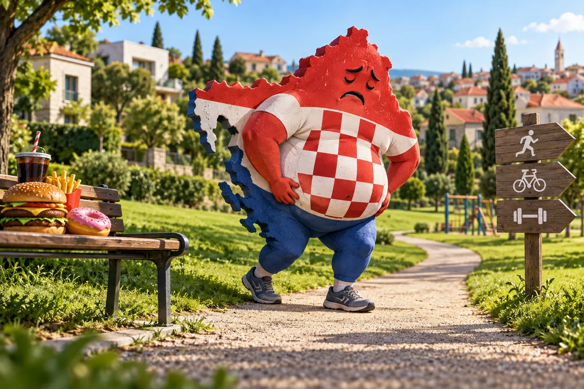 Ilustracija: Hrvati sve više muku muče s debljinom