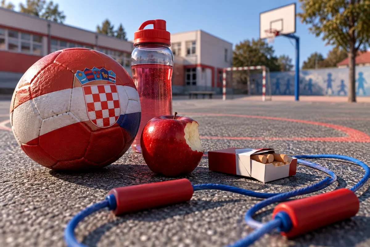 Ilustracija: Hrvatska djeca više jedu, piju i puše od europske