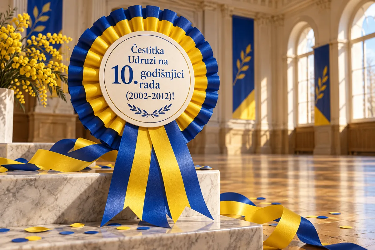 Ilustracija: Čestitka Udruzi na 10. godišnjici rada (2002-2012)!